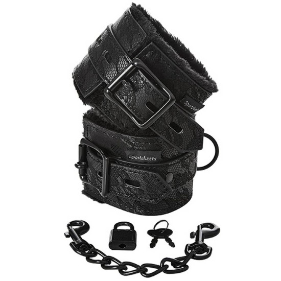 Γούνινες Χειροπέδες Με Δαντέλα - Sincerely Lace Fur Lined Handcuffs Fetish Toys 