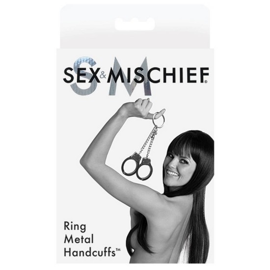 Μεταλλικές Χειροπέδες Με Κρίκο - Sex & Mischief Ring Metal Cuffs Fetish Toys 