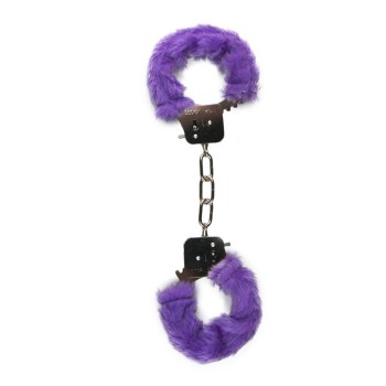 Μωβ Γούνινες Χειροπέδες  - Furry Handcuffs Purple