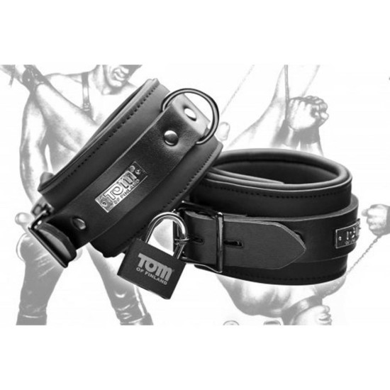 Tom Of Finland Neoprene Ankle Cuffs With Locks Fetish Toys 
