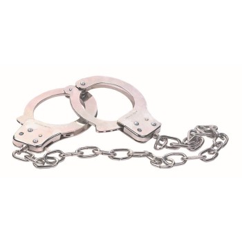 Χειροπέδες Με Μακριά Αλυσίδα - Chrome Handcuffs With Key Silver