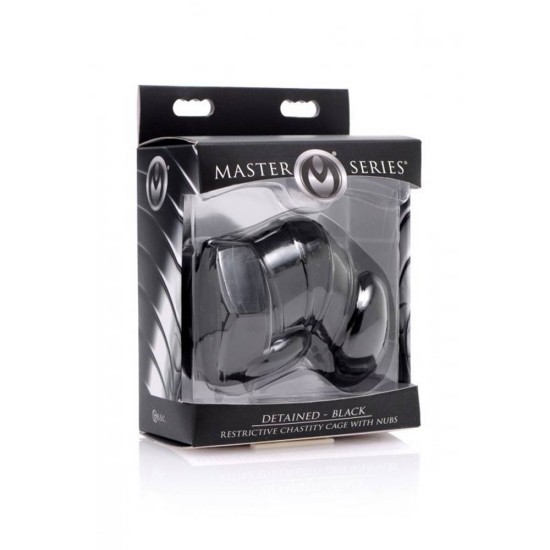 Detained Black Restrictive Chastity Cage Fetish Toys 