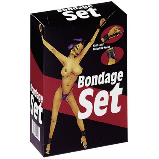 Σετ Ποδοπέδες Χειροπέδες - Fessel Set Bondage Fetish Toys 