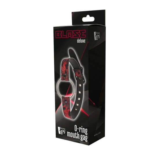 Ανοιχτό Φίμωτρο Με Δαχτυλίδι – Blaze Deluxe O-Ring Mouth Gag Red/Black Fetish Toys 