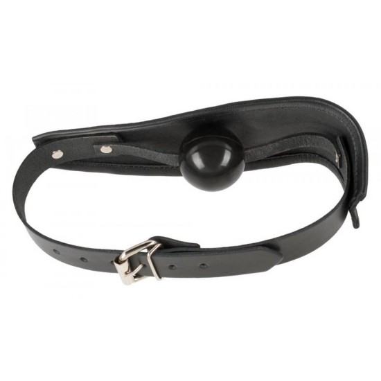 Leather Gag With Silicone Ball Fetish Toys 