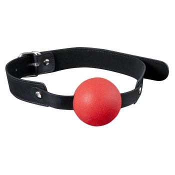 GP Solid Silicone Ball Gag Red