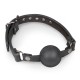 Ball Gag With Large Silicone Ball Black Fetish Toys 