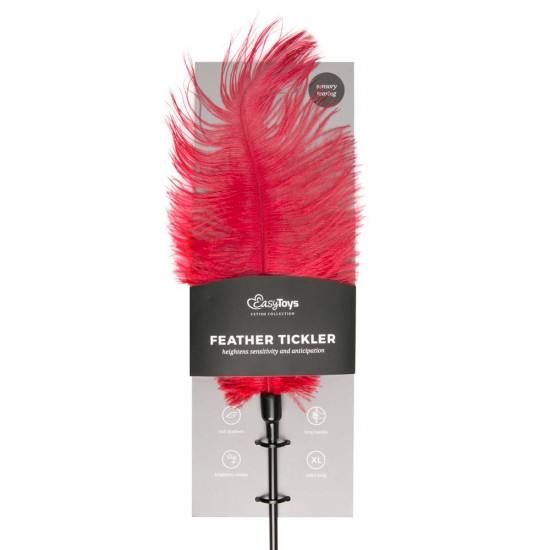 Μεγάλο Κόκκινο Φτερό - Red Feather Tickler Fetish Toys 