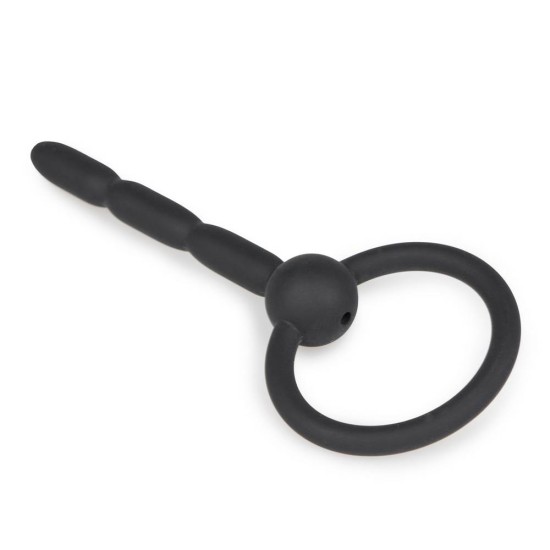 Ribbed Hollow Silicone Penis Plug Fetish Toys 