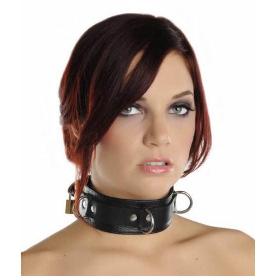 Strict Leather Deluxe Collar Black Fetish Toys 