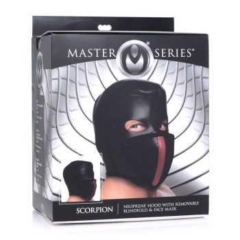 Κουκούλα Με Αποσπώμενα Καλύμματα - Scorpion Hood With Removable Blindfold & Mouth Mask
