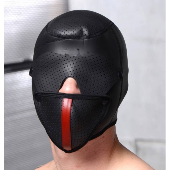 Κουκούλα Με Αποσπώμενα Καλύμματα - Scorpion Hood With Removable Blindfold & Mouth Mask Fetish Toys 