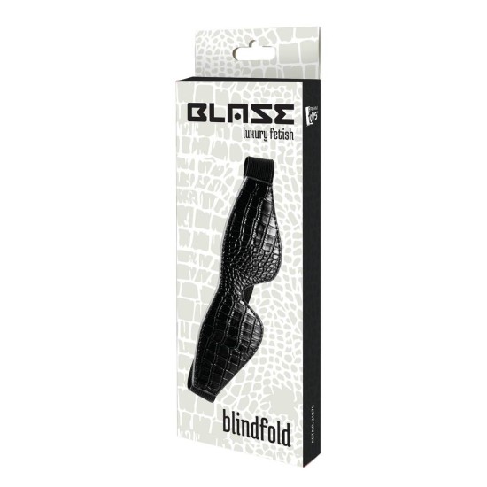 Blaze Blindfold Croco Black Fetish Toys 