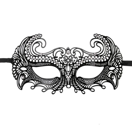 Μεταλλική Μάσκα Με Στρας - Metal Mask Venetian Black Fetish Toys 