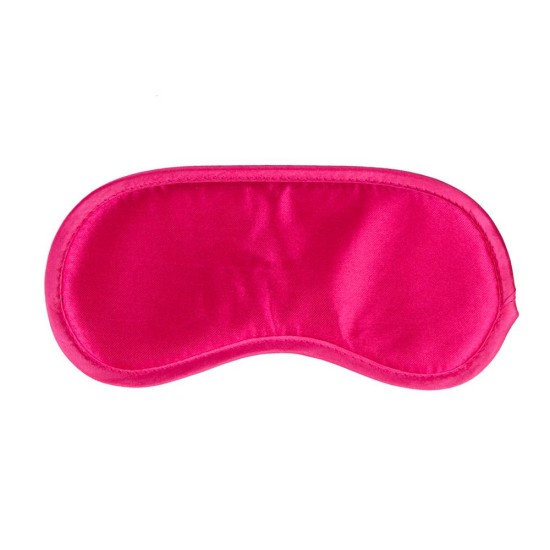 Pink Satin Eye Mask Fetish Toys 