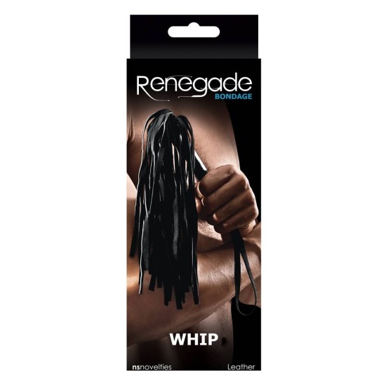 Renegade Bondage Whip Black Fetish Toys 