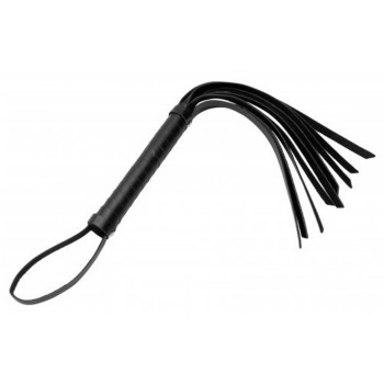 Cat Tails Vegan Leather Hand Whip Black