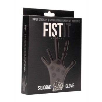 Fist It Silicone Stimulation Glove Black