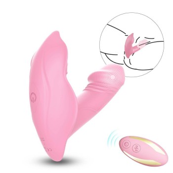 Ασύρματος Διπλός Δονητής - Foxshow Remote Controlled Panty Vibrator Pink