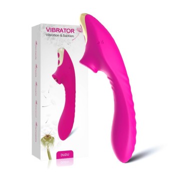 Διπλός Δονητής Με Αναρρόφηση - Foxshow Dudu G Spot Vibrator With Suction