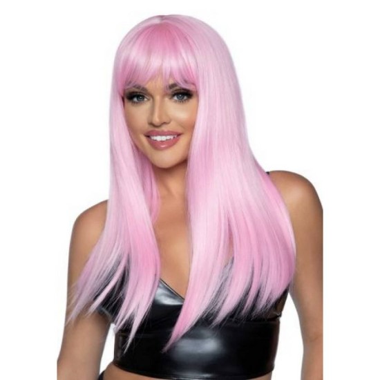 Ροζ Περούκα - Leg Avenue Long Straight Bang Wig Pink Sex & Ομορφιά 
