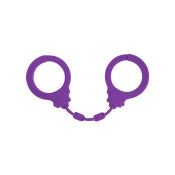 Χειροπέδες Σιλικόνης - Party Hard Suppression Silicone Cuffs Purple