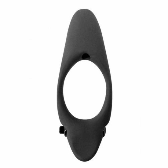 Stardust Silicone Vibrating Cockring Black Sex Toys