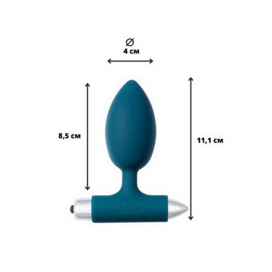Perfection Vibrating Anal Plug With Ball Green Sex Toys