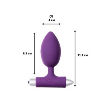 Δονούμενη Σφήνα Με Βαρίδιο - Perfection Vibrating Anal Plug With Ball Purple