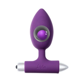 Perfection Vibrating Anal Plug With Ball Purple