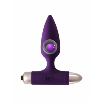Glory Silicone Vibrating Anal Plug Purple