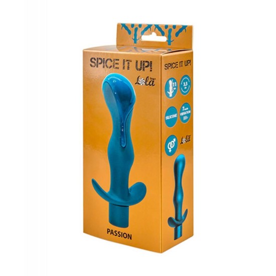 Δονούμενη Σφήνα Προστάτη - Passion Vibrating Prostate Anal Plug Aquamarine Sex Toys 