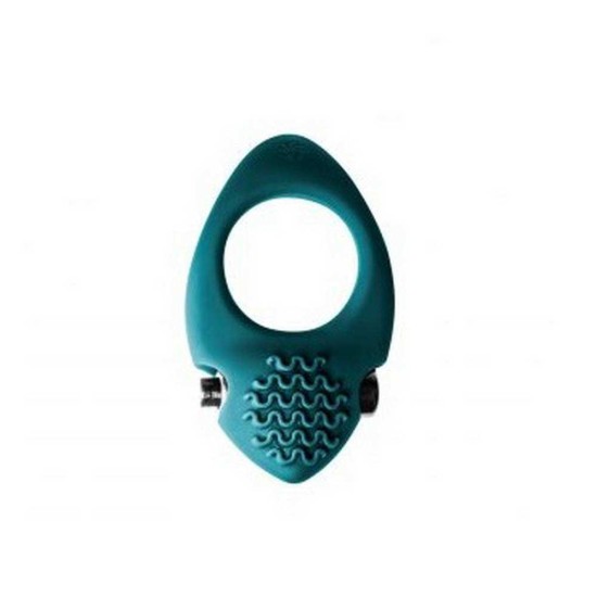 Midnight Silicone Vibrating Cockring Green Sex Toys