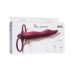 Flirtini Dual Entry Strap On Wine Red Sex Toys