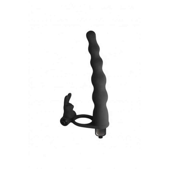 Naughty Bunny Dual Entry Strap On Black Sex Toys