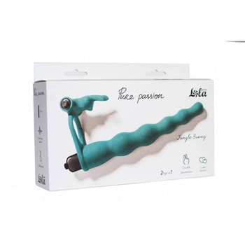 Naughty Bunny Dual Entry Strap On Green