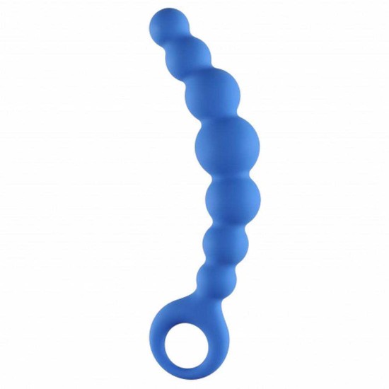 Ευλύγιστες Μπίλιες Σιλικόνης - Backdoor Flexible Wand Anal Beads Blue Sex Toys 