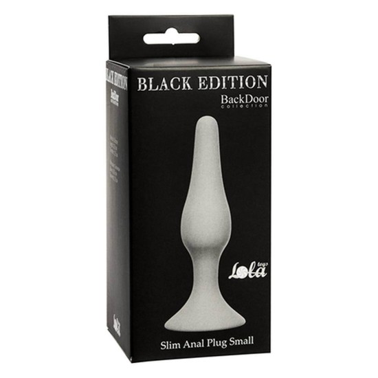 Λεπτή Σφήνα Σιλικόνης - Backdoor Slim Anal Plug Small Grey Sex Toys 