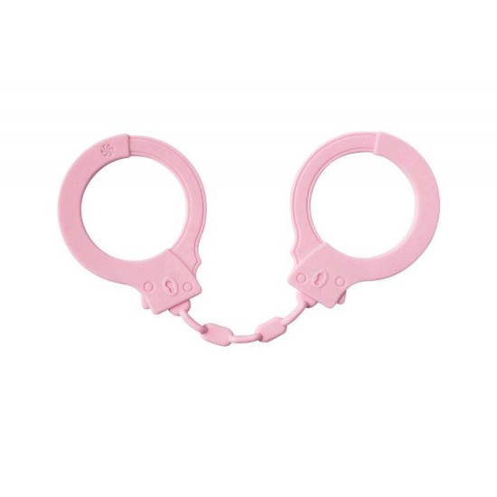 Ποδοπέδες Σιλικόνης - Party Hard Limitation Silicone Ankle Cuffs Pink Fetish Toys
