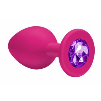 Σφήνα Σιλικόνης Με Κόσμημα - Cutie Anal Plug Small Pink/Purple