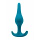 Σφήνα Σιλικόνης - Smooth Silicone Anal Plug Aquamarine Sex Toys 