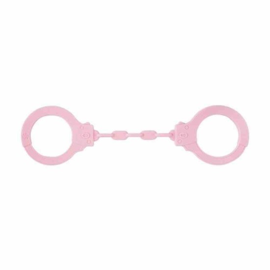 Party Hard Suppression Silicone Cuffs Pink Fetish Toys 