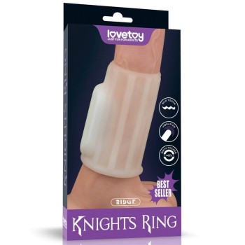 Δονούμενο Μανίκι Πέους - Vibrating Ridge Knights Ring Penis Sleeve