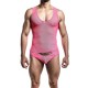Σέξι Μπλουζάκι Με Εσώρουχο - All Over Mesh Thong Body MBL09 Pink Ερωτικά Εσώρουχα 
