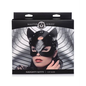 Δερμάτινη Μάσκα Γατούλα - Naughty Kitty Vegan Leather Cat Mask