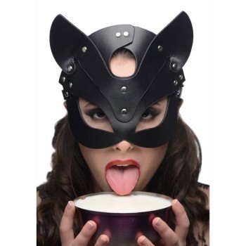 Δερμάτινη Μάσκα Γατούλα - Naughty Kitty Vegan Leather Cat Mask