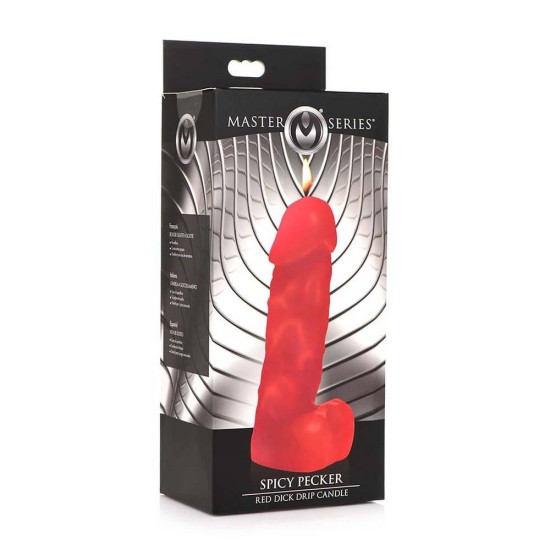 Κερί Πόνου Σε Σχήμα Πέους - Spicy Pecker Red Dick Drip Candle Fetish Toys