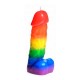 Κερί Πόνου Σε Σχήμα Πέους - Pride Pecker Rainbow Dick Drip Candle Fetish Toys