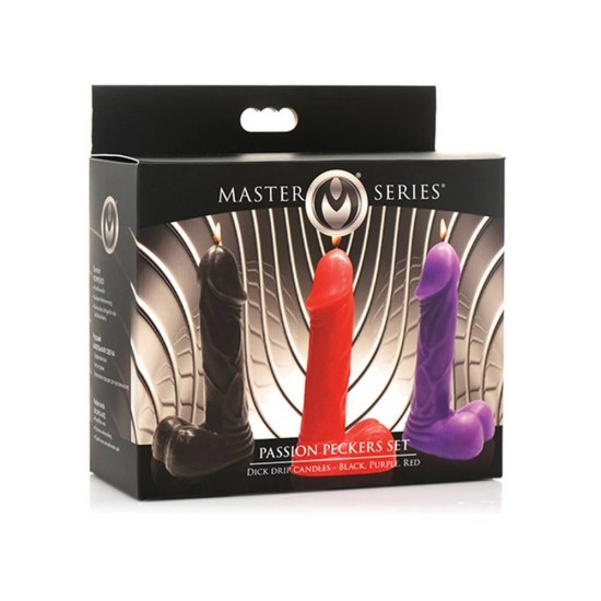 Passion Peckers Set Dick Drip Candles Fetish Toys 