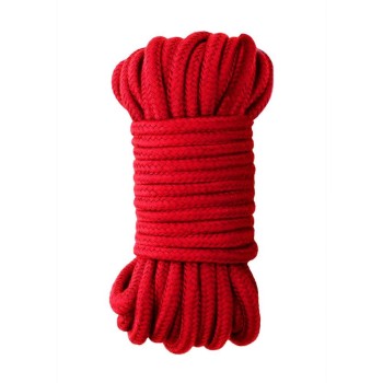 Απαλό Σχοινί Για Δεσίματα - Ouch Silky Japanese Rope Red 10m